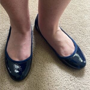 Navy Ballet Flats